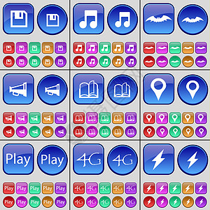 软盘 Note Bat 扩音器 书籍 Checkpoint Play 4G Flash 一大套多色按钮图片