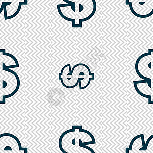 美元图标符号 无缝图案与几何纹理卡片交换投资艺术插图商业财富金融银行业硬币图片