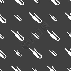 灰色背景上的无缝模式   info whatsthis音乐插头黑色电脑插孔绳索立体声金属技术插座图片