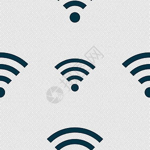 无线网络标志 无线网络符号 无线网络图标区 具有几何形状的无缝抽象背景互联网令牌质量网站邮票信号上网创造力标签按钮图片