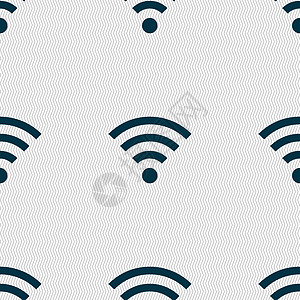 无线网络标志 无线网络符号 无线网络图标区 具有几何形状的无缝抽象背景质量互联网按钮令牌网站信号创造力邮票标签上网图片