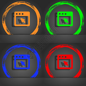 对话框图标符号 时尚的现代风格 在橙色 绿色 蓝色 绿色设计图片