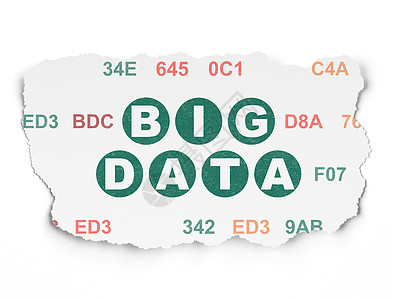 信息概念 关于撕纸背景的大数据数据库中心服务器硬件眼泪报纸数字创新字母备份图片