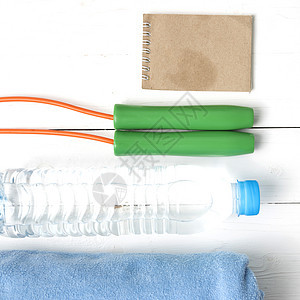 健身设备鞋类运动跑步食物毛巾瓶子饮食运动员绳索健身房图片