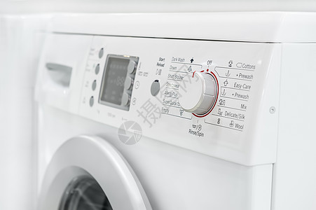 洗衣或洗衣机的特写自动化销售控制面板零售快门电气控制板宏观零售店洗衣店图片