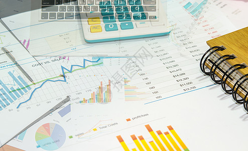业务分析金融电脑投资报告商业市场文档图表职场统计背景图片