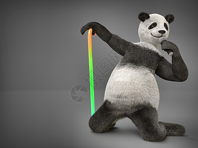 动物熊熊熊唱着歌的麦克风荒野吉祥物岩石哺乳动物歌曲文化熊猫坡度动画片插图图片