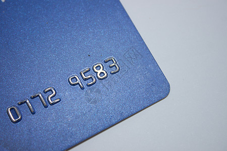 旧信用卡蓝色银行卡高清图片