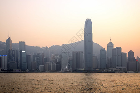 香港市风景 香港胜利港夜景观光烟花港口庆典景观商业新年摩天大楼展示建筑吸引力图片