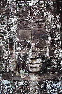 雕刻石材柬埔寨古代救济组织建筑学宝塔人脸历史雕像建筑艺术砂岩文化旅行背景
