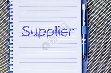供应商在笔记本上写字物流货运战略合同资源货物制造业工作零售价格图片