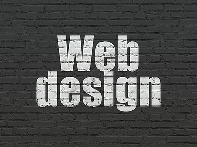 网络设计概念 墙壁背景的网络设计文本网站网址引擎黑色代码交通网页程序建筑图片
