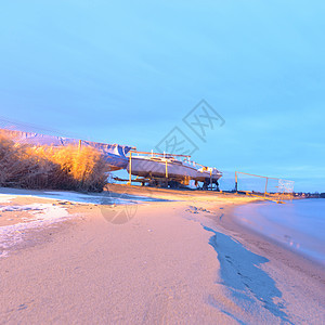 海滩沙滩海岸线蓝色旅行海岸地平线岩石晴天季节阳光海景图片