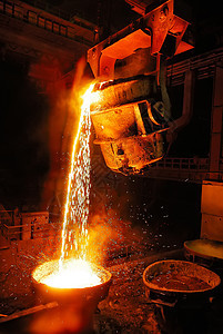 工业 钢厂 工厂 铸造厂 熔化图片