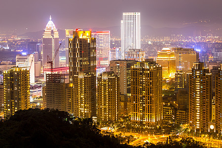 台北台湾天线地标市中心城市照明天空旅行办公室景观风景建筑学图片