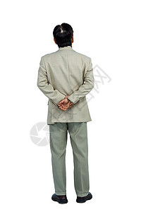 商务人士站着看着手背着背后的手看人士商业夹克商务职业套装黑发公司眼镜男人图片