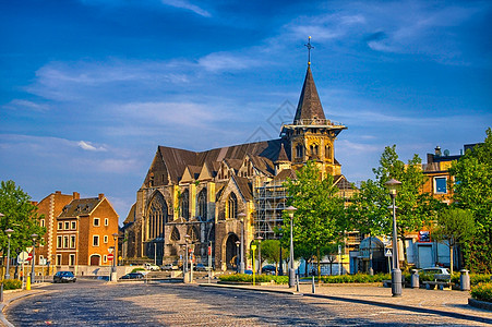 比利时贝内尔 比利时列日市圣克鲁尼天主教教堂图片