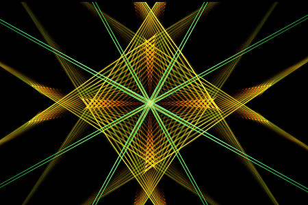 分形图像 彩色光箭头技术线条曲线黑色溪流创造力辐射数学背景科学图片