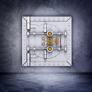 金属银行金库门灰色安全背景财富密码代码金属银行业银行力量背景图片