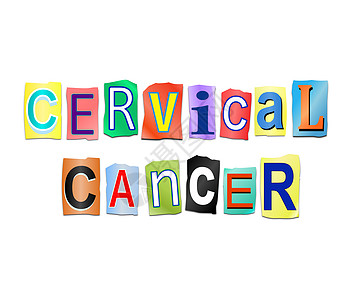 子宫颈癌概念癌症宫颈颈椎病字母疾病打印女性细胞插图图片
