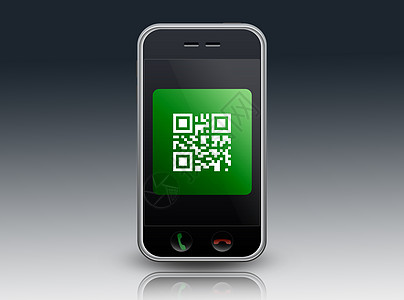 二维码海报智能电话QR码用途上网编码格式海报反应营销条码设备地址背景
