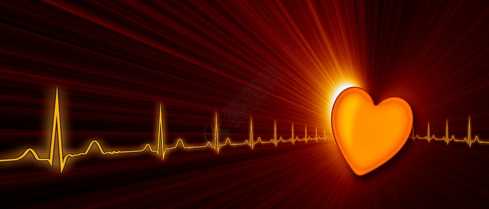 网络空间中以ECG图形显示心心率频率测试科学技术脉动疾病情况脉搏图表监视器图片