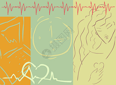与妇女 心脏 医疗象征体的心血管背景诊断药店生活考试医院工具技术援助作品卫生图片