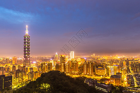 台北台湾天线建筑学风景市中心摩天大楼商业场景天际天空办公室金融图片