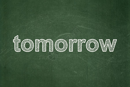 时间表概念 明天在黑板背景上小时历史白色运动粉笔展示倒数学习绿色木板图片
