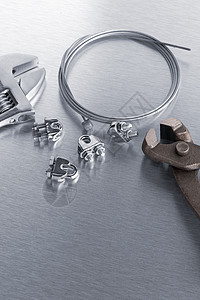 工具和电线钥匙作坊机器硬件螺栓扳手工作工人服务螺丝图片