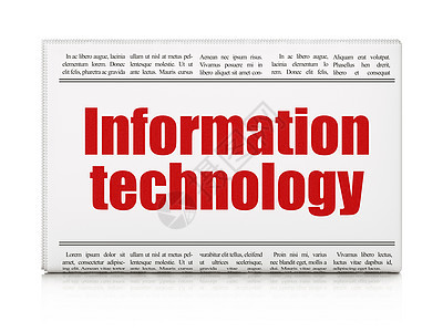 信息概念 报纸头条新闻信息技术TIT通讯技术公告红色创新网络杂志加工出版物代码图片