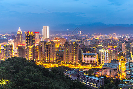 台北台湾天线都市金融照明地标商业旅行摩天大楼风景市中心天际图片