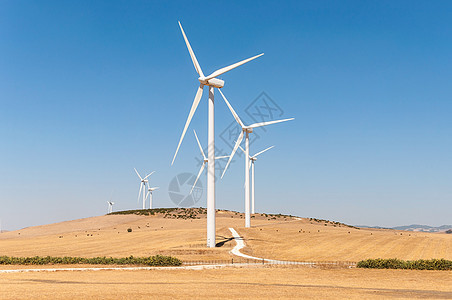 用于发电的风速生产机电气活力生态发电机天空风力涡轮创新植物车站图片