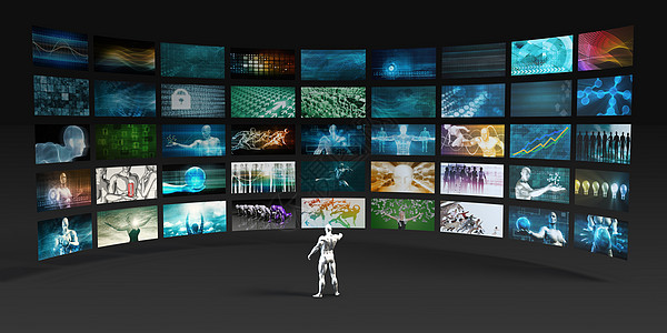 视频营销出版物夹子战略推广品牌网络技术活动频道广播背景图片