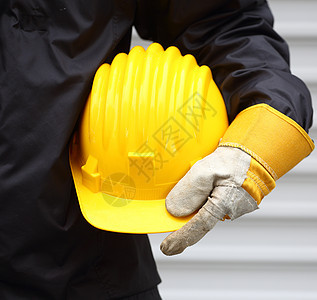 戴头盔的工人警卫危险警告工作成套建筑学工业衣服事故建设者图片