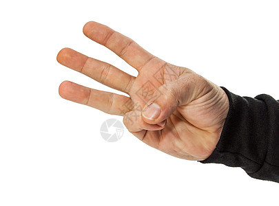 男性手在白色上被孤立男人手腕采摘手势拳头成人拇指皮肤手指指甲图片