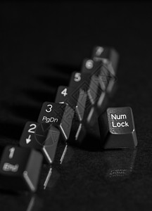 黑色键盘键 1 2 3 4 5 6 7 和 num lock图片