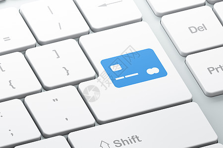 商业概念信用卡在电脑键盘背景上营销电子商务帐户战略银行业塑料购物蓝色投资交易图片