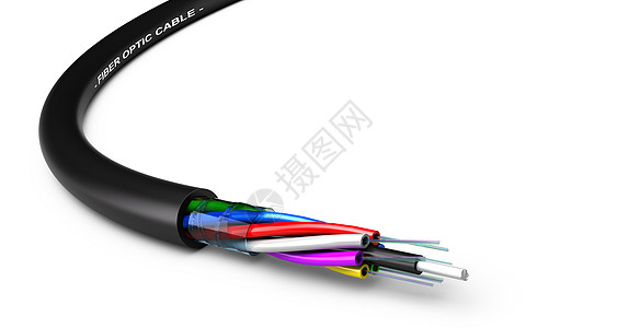 光纤有线剥离电讯互联网数据电缆白色网络技术管子光学图片