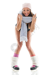带滑鞋妇女围巾幸福短袜微笑帽子丝袜活动女性绑腿女士图片