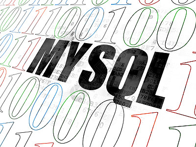 软件概念 关于数字背景的 MySQL图片