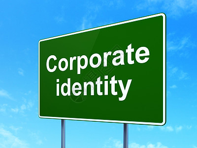金融概念 道路标志背景中的公司身份特征项目伙伴路牌咨询品牌领导者天空领导投资战略图片