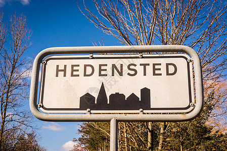 丹麦的 Hedensted 城市标志图片