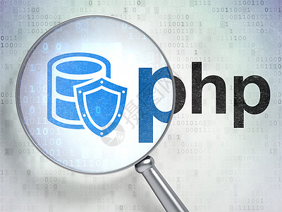软件概念 有防护和光玻璃Php的数据库图片
