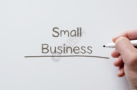 写在白板上的小企业商务就业金融市中心经济解决方案企业家员工公司创业图片
