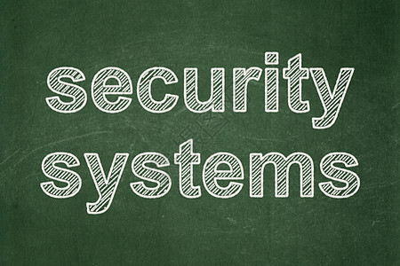 安全概念 黑板背景的安保系统电子纸板背景数据裂缝密码别针监护人学习攻击木板警报政策背景
