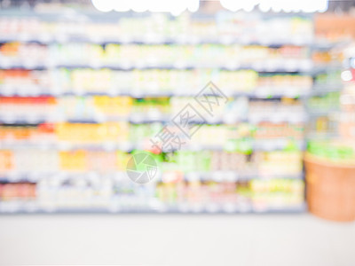 摘要模糊的超市商品零售大卖场架子背景销售仓库水平顾客消费者图片