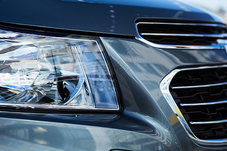 现代汽车的Xenon或LED光灯金属前灯灯泡商业运输信号技术车辆发动机速度图片