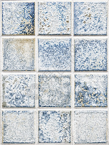 蓝色方形瓷砖浴室装饰制品网格棕色正方形地板马赛克地面陶瓷图片