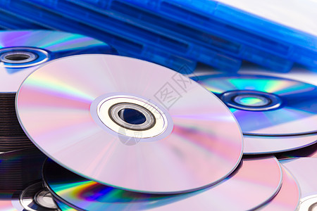 特写光盘 CDDVD视频音乐激光磁盘案件记录贮存办公室数据备份图片
